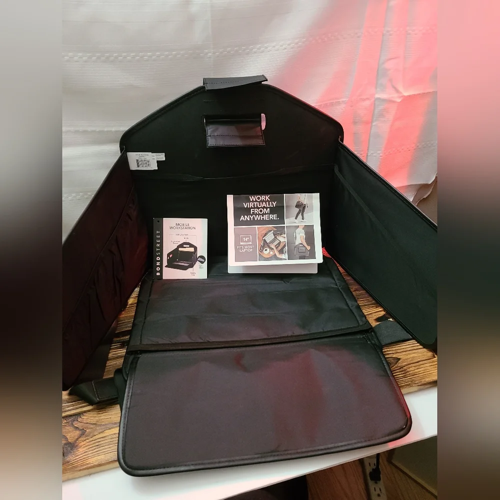 Foldout Privacy Laptop Bag Mobil Workstation New Other
